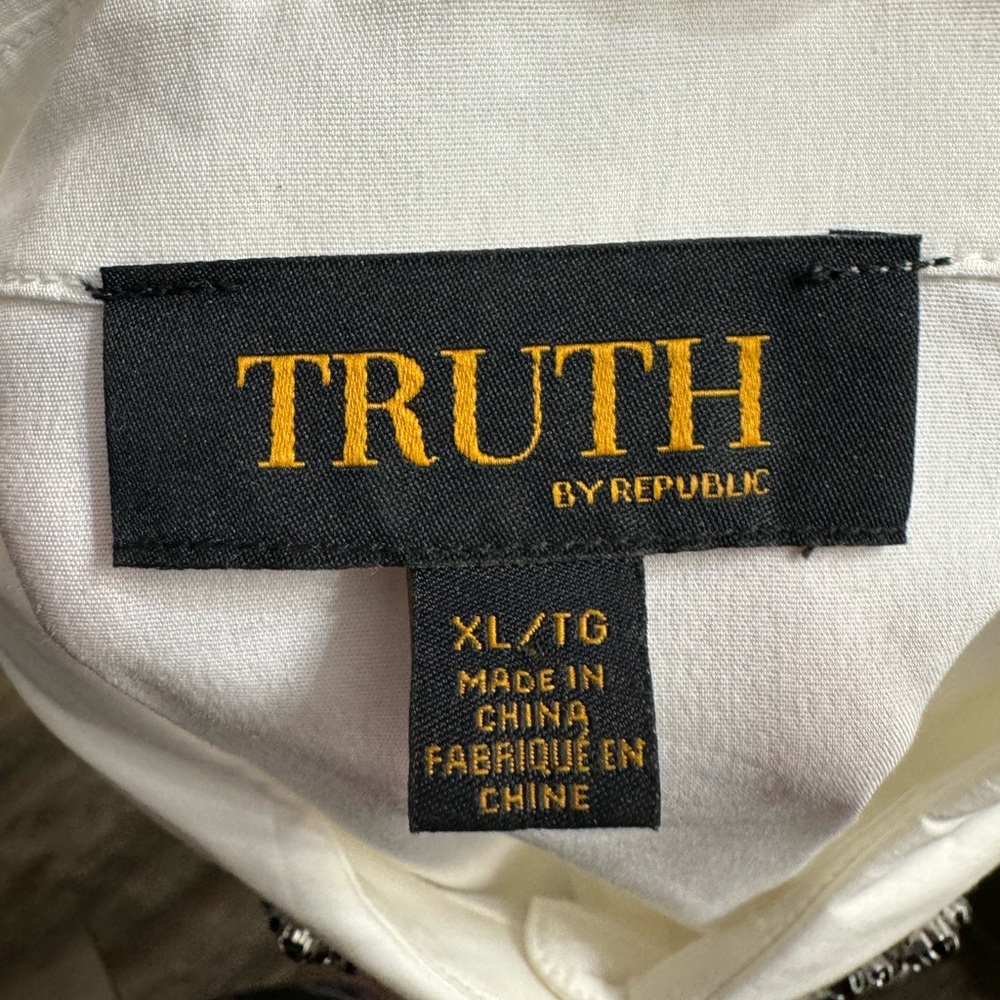 Truth By Republic Button Down Blouse Rhinestone J… - image 3
